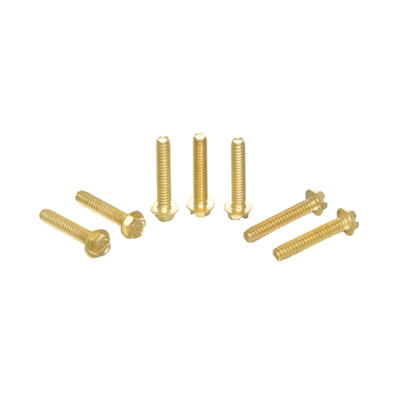 Śruby kołnierzowe sześciokątne żółte cynk